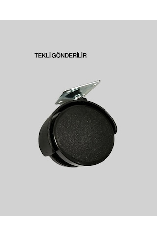 Ergonomik Kilitsiz Tekerlek 6 Cm Tek Adet Sarı