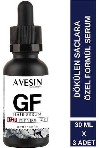 Avesin Saç Dökülmesine Karşı GF Serum igf 3 x 30 ML