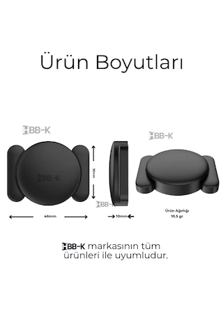 Apple Uyumlu AirTag Manyetik Kılıf 2'li Paket