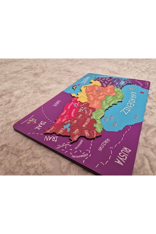 Kabartmalı Türkiye Haritası