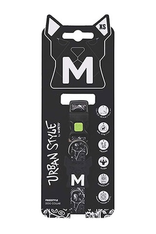M-pets Urban Style Freestyle Köpek Boyun Tasması Siyaz Beyaz Xsmall 15,2-25,4 Cm 244-58060.01 Çok Renkli