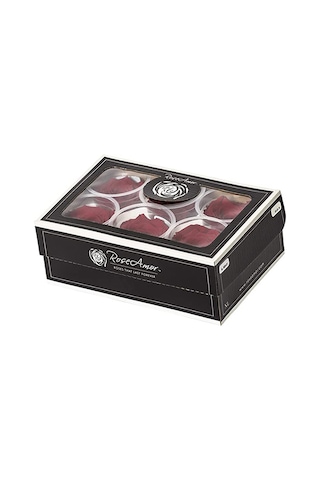 Rose Amor red-01 KOYU KIRMIZI şoklanmış solmaz gül XL 1 KUTU (6 A
