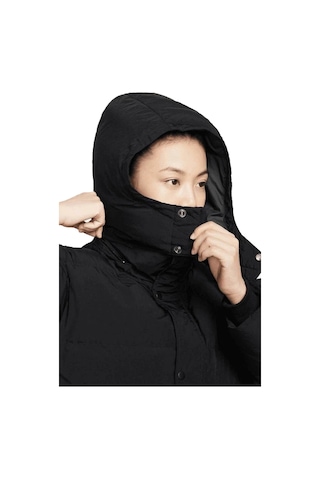 Nike Jordan Flight Loose Fit Down Fill Parka Çıkarılabilir Kapüşonlu Bol Kesim Kaz Tüyü Kadın Parka Siyah Siyah