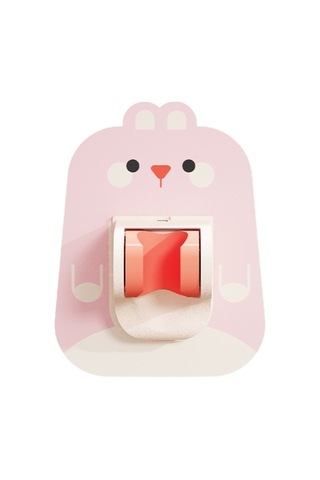 Primepickings Pembe Tavşan Ayarlanabilir Banyo Duş Kafa Tutucu Yumruksuz Duş Braketleri Duvara Monte Duş 2 Katlı Gri