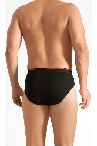 Tutku Elit Erkek Likralı İnce Bel Kemerli Slip Külot 6'lı Paket Elt1351 Siyah