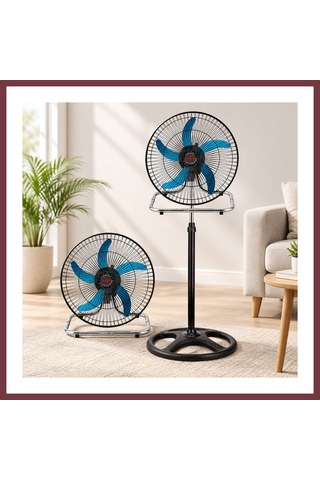 Storeşahin Sanayi Tipi Ayaklı Vantilatör - 5 Metal Kanatlı, 3 Kademe Hız Shn0720