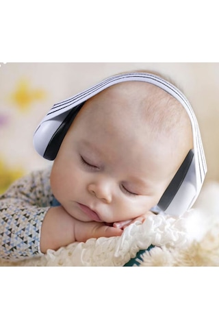 Snapbuy Bebekler İçin Gürültü Önleyici Kulaklık, Çocuklar İçin Ses Yalıtımlı Kulak Koruyucu Gri Gri