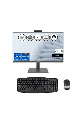 Axer AX27H732 i7 12700 32 GB 1 TB SSD 27" Free Dos AIO Masaüstü Bilgisayar