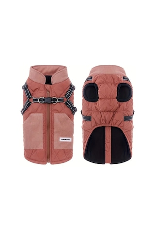 Elmpaly Küçük/orta Boy Kırmızı Köpek Kışlık Rüzgar Geçirmez Yelek