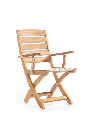 Rehome Mirage İroko Kollu Sandalye Kahverengi