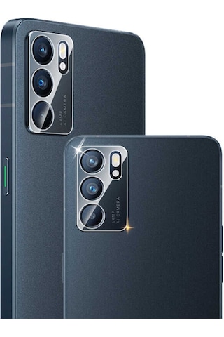 Oppo Reno 6 4G Nano Kamera Lens Koruma Camı Renksiz