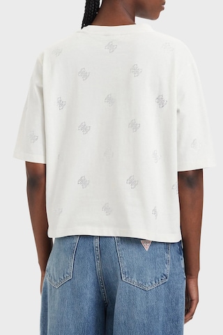 Guess % 100 Pamuk Taşlı Logo Detaylı Bisiklet Yaka T Shirt V6gı18k2985 Bayan T Shirt V6gı18 K2985 G056 Ekru