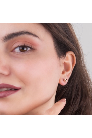 14 Ayar 6 Mm Altın Top Küpe 1,30 Gr-5982 30532122