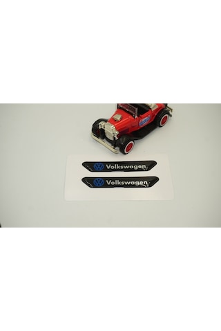 Volkswagen Logo Çamurluk Yanı Ve Ayna Metalize Damla Desen 3M Log