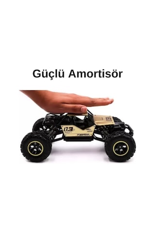 Uzaktan Kumandalı Full Fonksiyon Sarjlı Rock Crawler 4x4 Kameralı Video Çeken Arazi Aracı 25 Cm