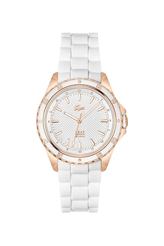 Lacoste Lac2001428 Beyaz Silikon Kordon Kadın Kol Saati Rose Gold