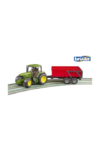 Bruder John Deere 6920 Traktör Kırmızı Römork 2057