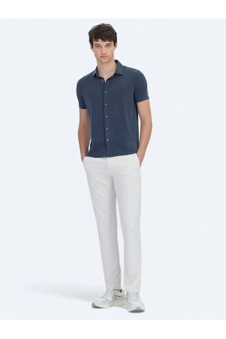 Kip Antrasit Düz Regular Fit Casual Gömlek Antrasit