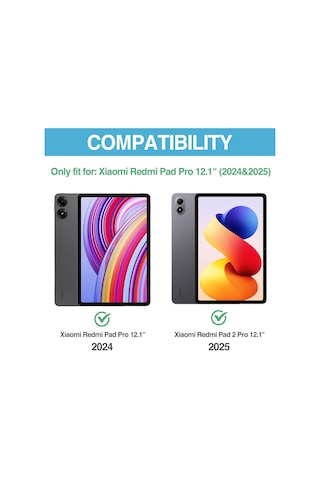 Xiaomi Redmi Pad 2 Pro 12.1" 2025 Ekran Koruyucu Nano Kırılmaz Şeffaf Esnek Koruma Tam Uyumlu