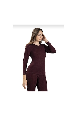 Jiber 597 Kadın Soft Termal Üst Uzun Kol İçlik Fanila Tekli 001