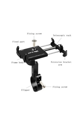 Ebitda Alüminyum Bisiklet Telefon Tutucu Kırmızı Gub Pro2, Dayanıklı, 6 Noktalı Sabitleme, Uzattır, 3.5-6.2 Inç, Standart Kırmızı