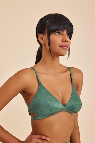 Bali Yeşil Dolgusuz Üçgen Bikini Takım Yeşil