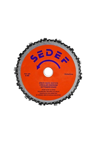 Sedef Zincirli Daire Testere 180 MM