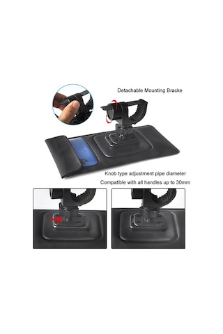 Ebitda Outdoor Bike Phone Mount, Waterproof, Black-green, For 3.5-7 Phones, 360 Rotation, Secure, Sanbuyos Siyah - Yeşil