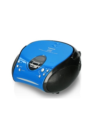 LENCO SCD-24 MAVİ/SİYAH - CD ÇALARLI TAŞINABİLİR STEREO FM RADYO