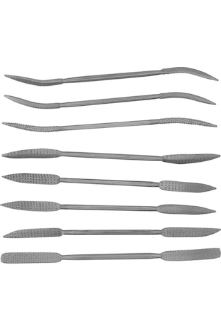 Maiyame 8 Adet 8 İnç Çift Uçlu Çelik Çeliği Freze Seti - Hızlı Taşlama, Polishing Ve Gravür İşleri İçin Dayanıklı