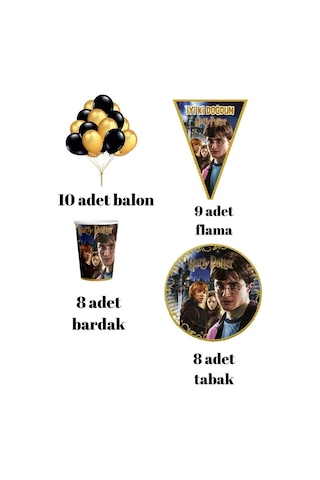 Harry Potter Tema 8 Kişilik Mini Paket