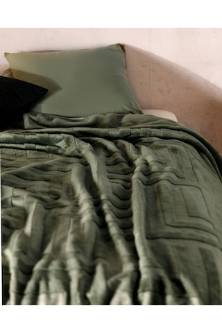 Madame Coco Clementine Vizon Emboss Battaniye Bat0000000021çift Kişilik-haki