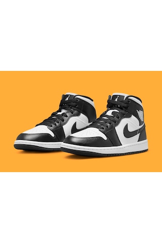 Nike Air Jordan 1 Mid Panda Unisex Basketbol Ayakkabısı-dv0991-101-tanem Sport Siyah - Beyaz
