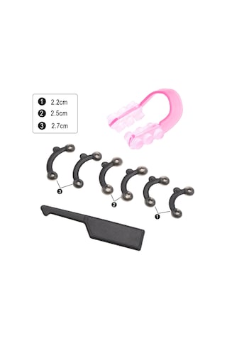 Samdoo Görünmez Burun Geliştirici Seti - 3 Çift Yükseklastik Reçine Burun Şekillendirici + U Klipli Düzeltici + Ayarlayıcı - Ameliyatsız Burun Köprüsü Yükseltme Ve Düzeltme Aleti