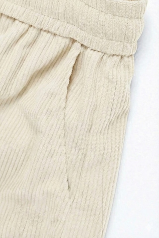 Genius Store Genıus Erkek Pantolon Fitilli Kadife Bol Paça Oversize Pantolon Taş