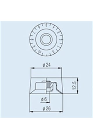 Me-tools 4kb1j2g Knob Altın Renk