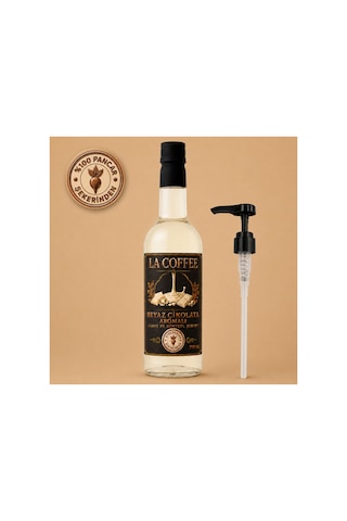 La Coffee Beyaz Çikolata Aromalı Kahve Ve Kokteyl Şurubu 750 Ml - %100 Pancar Şekerli