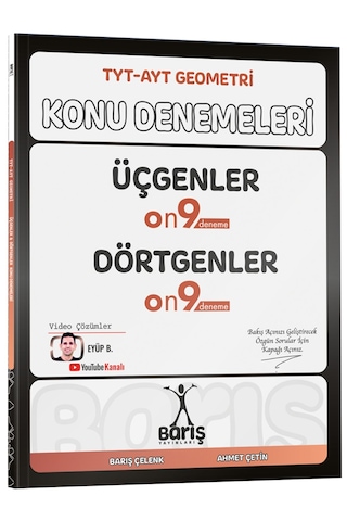 Barış Yayınları Tyt - Ayt Geometri Üçgenler Dörtgenler Konu Denemeleri