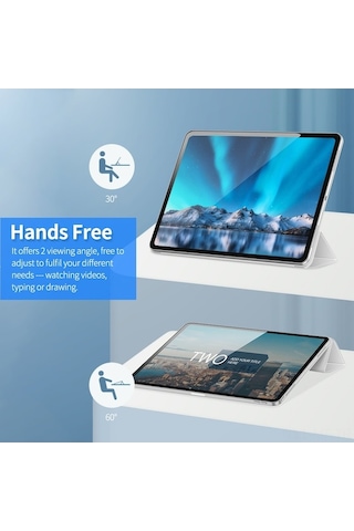 Didadodo İpad Pro 11 Kılıf - Otomatik Uyku/uyanma, Kalem Koruma Ve 2 Açılı Tasarım Kapaklı Kılıf 2018/2021 İpad Uyumlu Kapaklı Kılıf