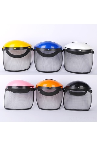 Maiyame Turuncu Üstlü Tel Ağı Kafa Tipi Maske - Bahçe Budama İçin Göz Ve Yüz Koruması, Sprey Engeli Güvenlik Koruyucu