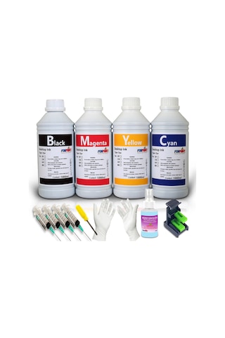 Bitmeyen Kartuş Forprint Canon Uyumlu Mürekkep 1000 ML Seçenekli
