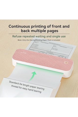 Lemestar A4 Termal Kağıt Çift Taraflı 100 Yaprak - Suya/yağa Dayanıklı Bpa'sız 3 Yıllık Görüntü Saklama