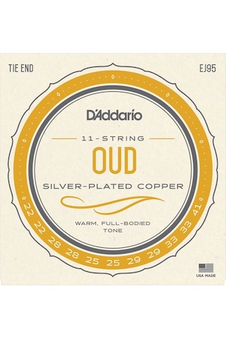 D'addario Ej95 Silverplated Wound Takım Tel Ud Teli