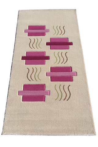Saray Halı Vizyon Carving 9064 Pembe 80x150 Küçük Yolluk Halı