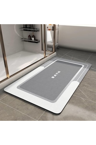 Banyo Paspası - Kaymaz Süper Emici Lekeye Dayanıklı Hızlı Kuruyan İnce Banyo Halısı - Küvet Vanity İçin Zemi Diğer