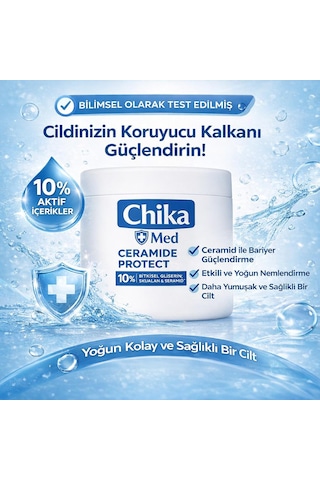 Chika Med + Ceramide Cilt Bariyeri Güçlendirici Nemlendirici Krem 400 Ml