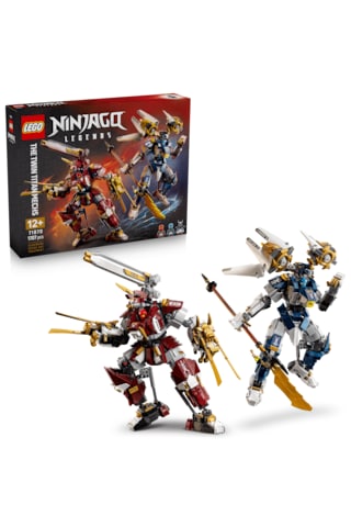LEGO NINJAGO İkiz Titan Robotları 71870 - 12 Yaş ve Üzeri Çocuklar için Minifigür İçeren Yaratıcı Oyuncak Yapım Seti (1707 Parça)