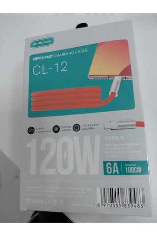 Dma Design Süper Hızlı Şarj Kablosu 120w 0