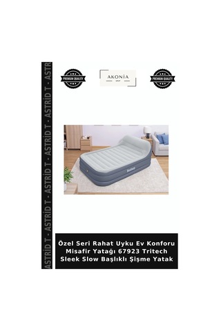 Özel Seri Rahat Uyku Ev Konforu Misafir Yatağı 67923 Tritech Sleek Slow Başlıklı Şişme Yatak Diğer