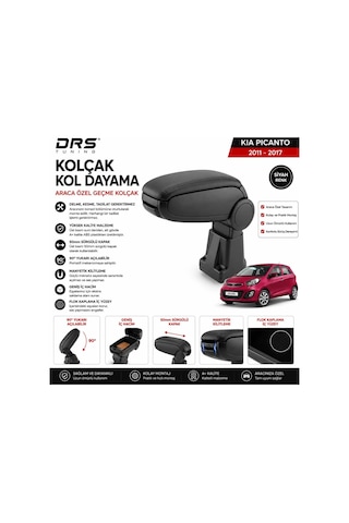 Kia Picanto 2011 - 2017 Kolçak Kol Dayama Siyah